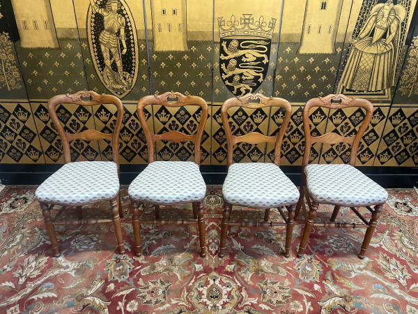 Suite Of 4 Louis Philippe upholstered chairs