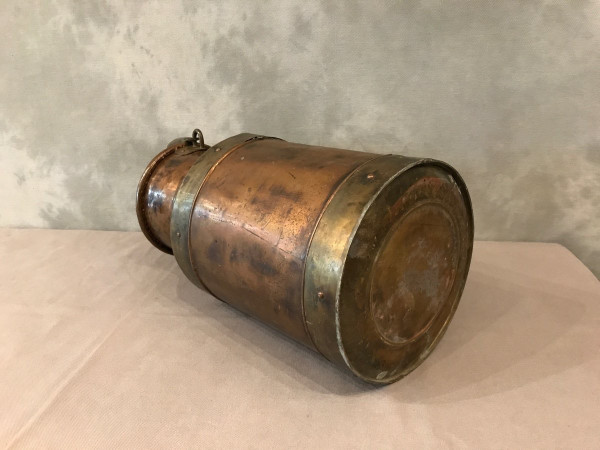 Copper bucket, 20th century milk jug