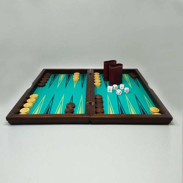 1980s Gorgeous Piero Fornasetti Backgammon in Excellent condition. Made in Italy