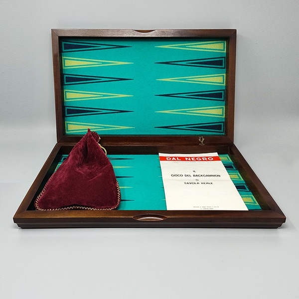 1980s Gorgeous Piero Fornasetti Backgammon in Excellent condition. Made in Italy