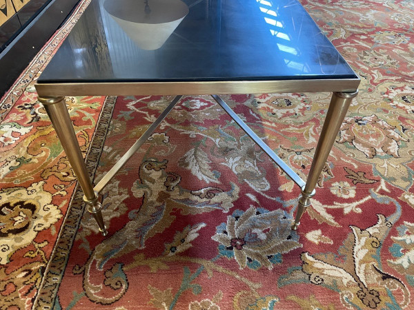 De Mazy Brass And Marble Coffee Table