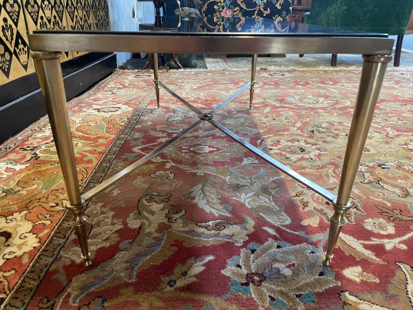 De Mazy Brass And Marble Coffee Table