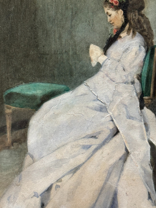 Henri René Gaume (1834) – Elegant bei der Arbeit, um 1868