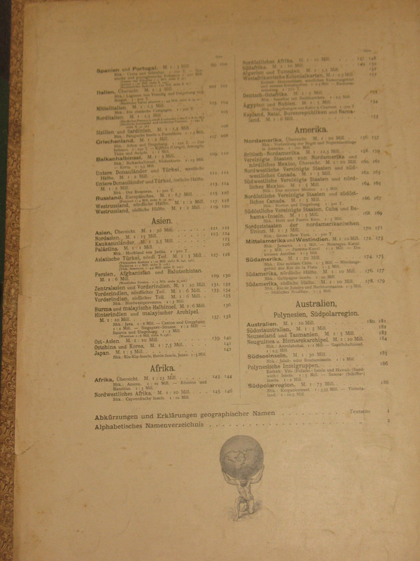 Handatlas de Andrees Raccolta di mappe in lingua tedesca Atlas del 1899