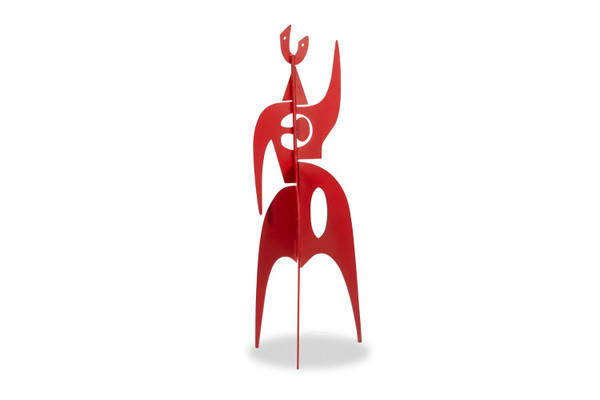 Standing sculpture entitled “Jouve”. Contemporary work.