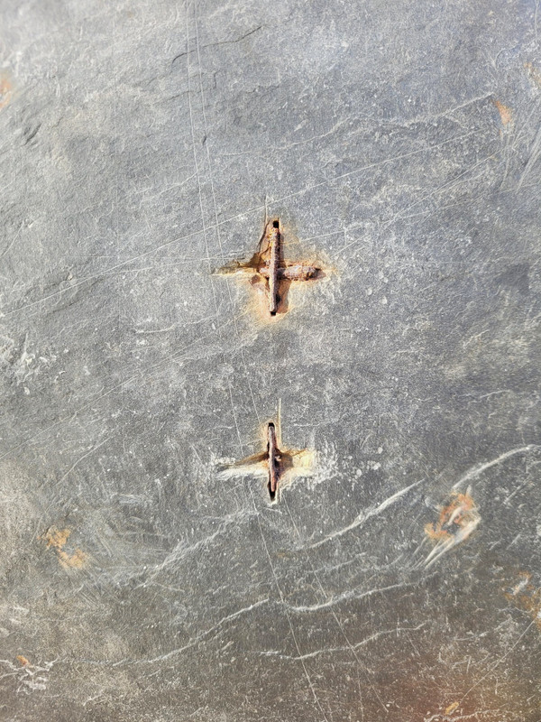 Slate Sundial, Decorated And Dated 1704