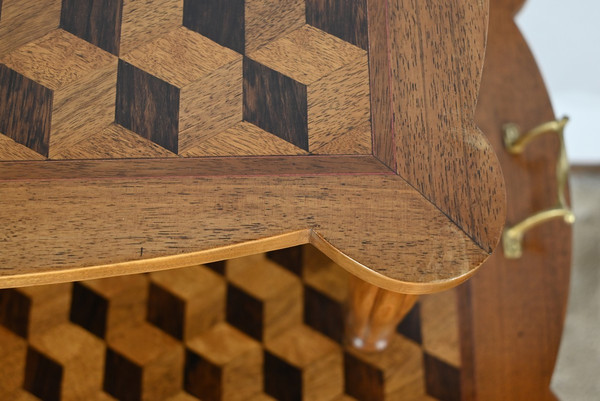 Walnut and Rosewood Marquetry Service Table – 1940