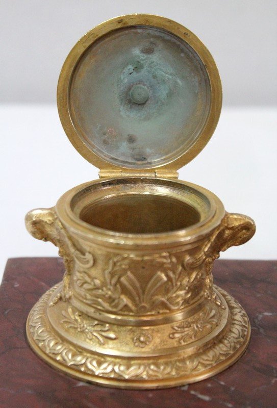  Double inkwell, Napoleon III period - mid 19th century