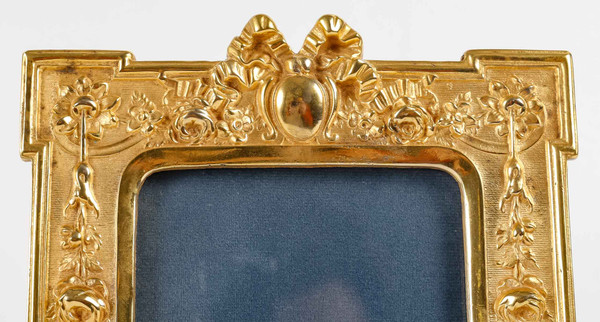 A pair of late 19th century gilt bronze picture frames