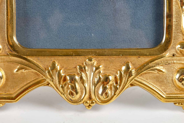 A pair of late 19th century gilt bronze picture frames