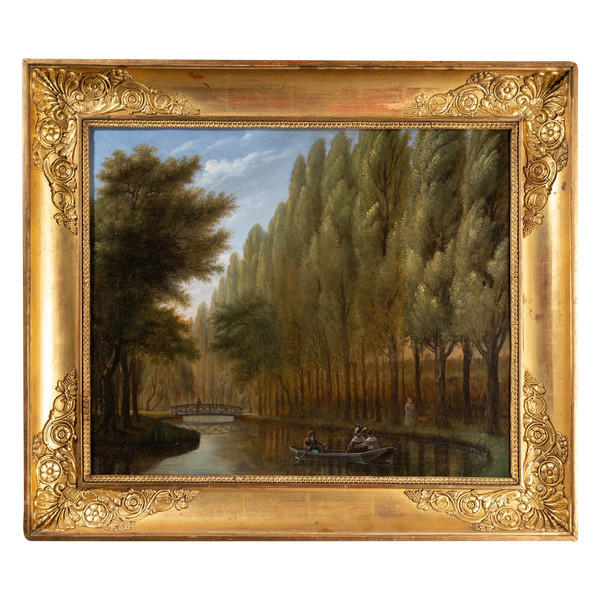 Landscape, Oil on Canvas, 19th Century