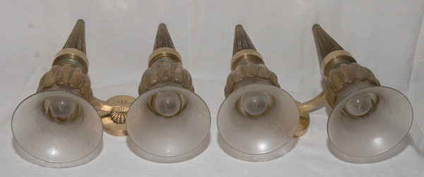 Pair of Murano Wall Lights, Seguso 40's