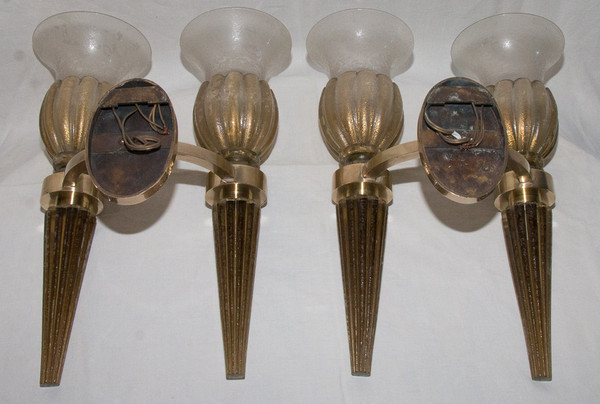 Pair of Murano Wall Lights, Seguso 40's