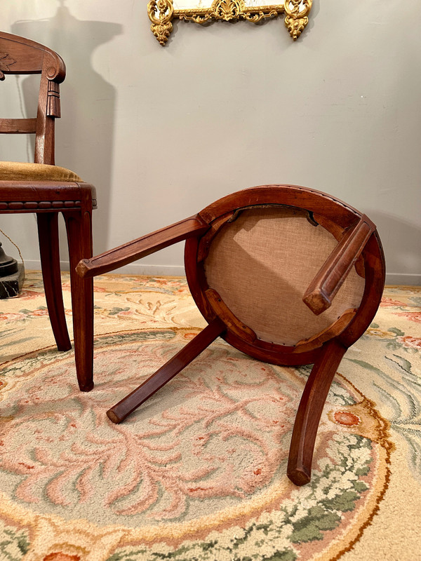 Süe Et Mare, Pair Of Art Deco Mahogany Chairs Circa 1920