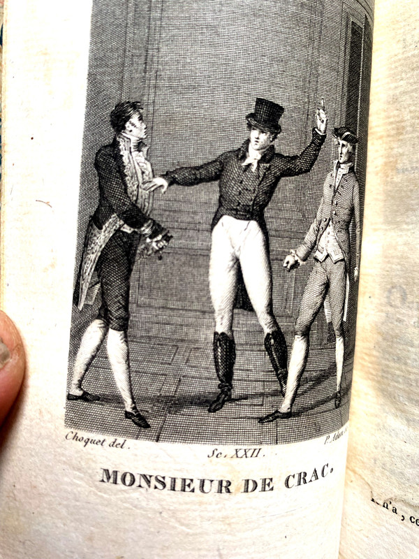 Charmant ensemble 4 + 5volumes in 16 Détouche et d'Harleville, théatre de 1820 à Paris