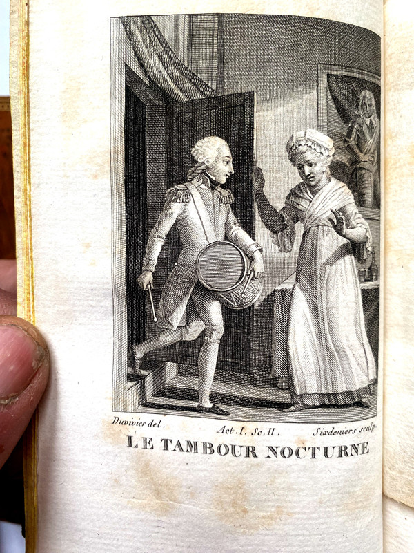 Charmant ensemble 4 + 5volumes in 16 Détouche et d'Harleville, théatre de 1820 à Paris