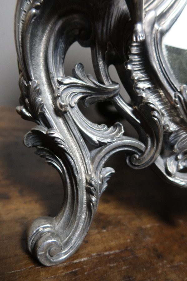 Table mirror with cherubs