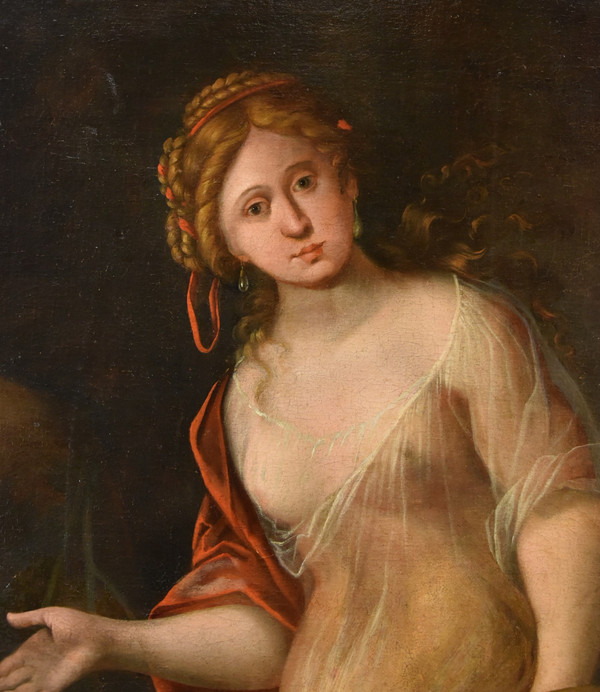 Mattheus Terwesten (La Haye, 1670 - 1757), Jeune Femme Comme Allégorie De La Peinture