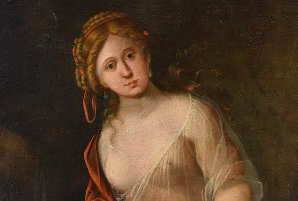 Mattheus Terwesten (La Haye, 1670 - 1757), Jeune Femme Comme Allégorie De La Peinture