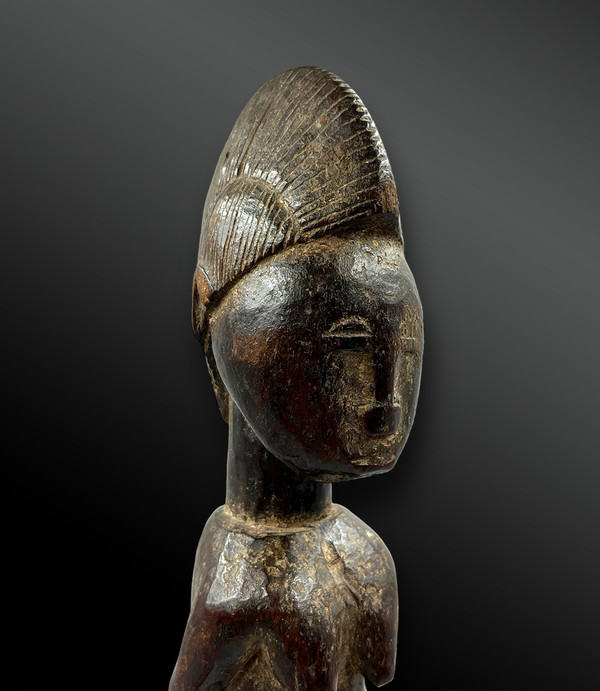 STATUETTE féminine - Baoulé, Côte d'Ivoire - Première moitié du XXème siècle