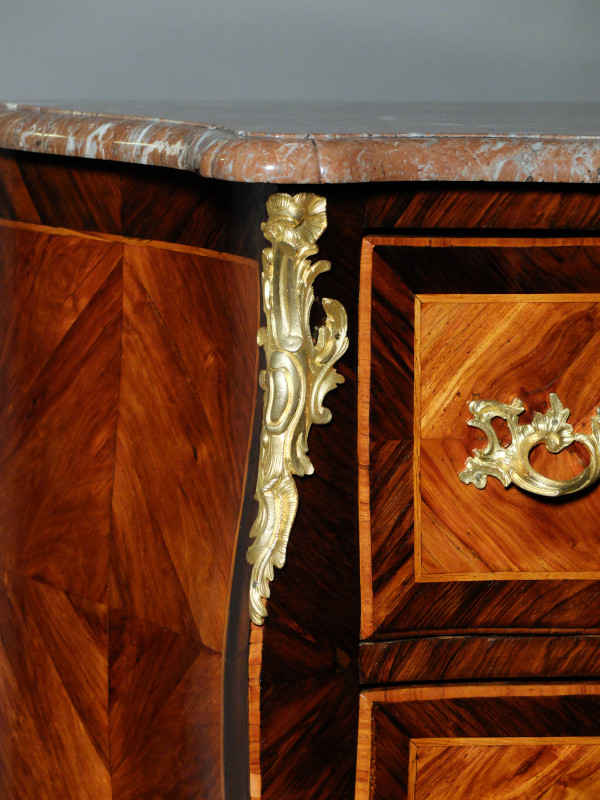 Louis XV period entre-deux chest of drawers