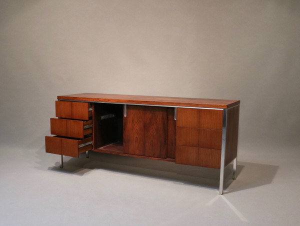 Enfilade buffet Palissandre 1960 1970 Osvaldo Borsani