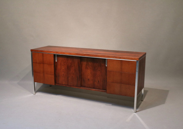 Enfilade buffet Palissandre 1960 1970 Osvaldo Borsani