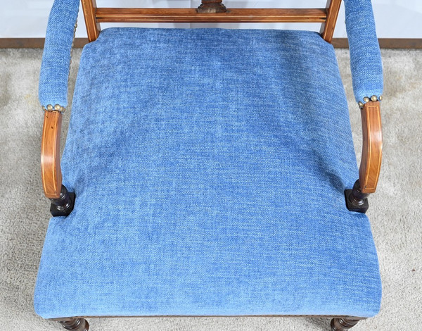 Small Rosewood Armchair, Restoration Period – Early 19th Century