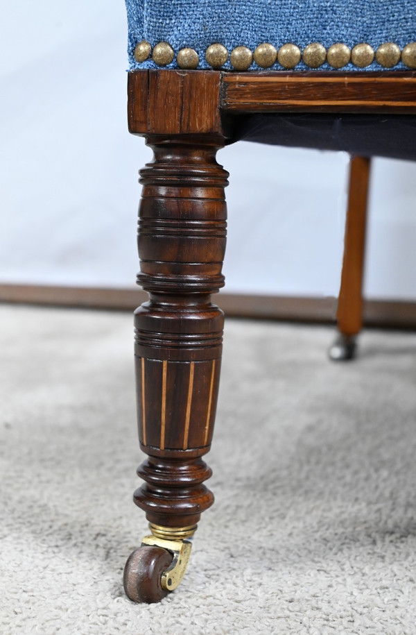 Small Rosewood Armchair, Restoration Period – Early 19th Century