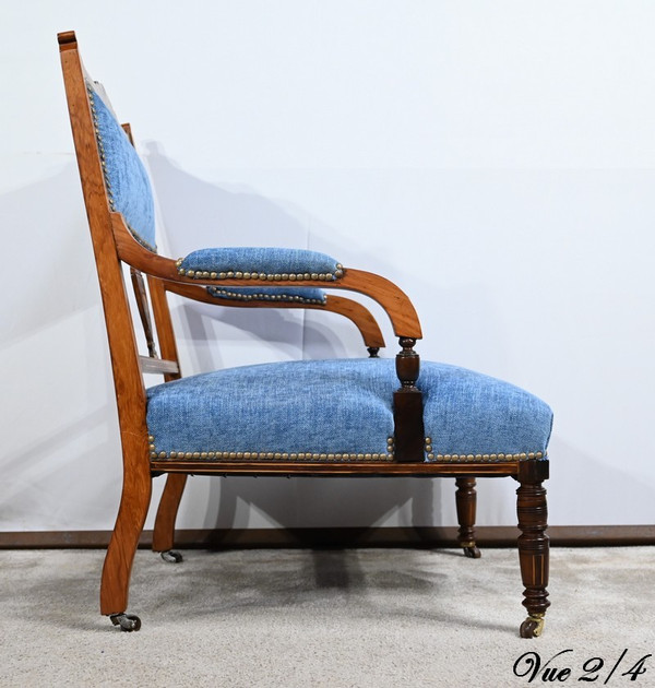 Small Rosewood Armchair, Restoration Period – Early 19th Century