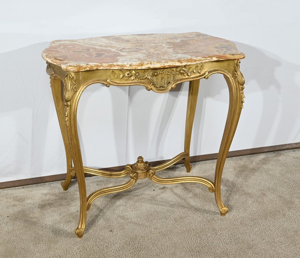 Small Middle Table in Golden Wood, Louis XV style – Late 19th century