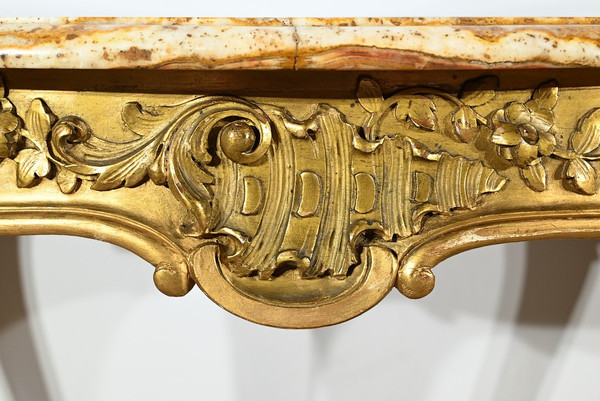 Small Middle Table in Golden Wood, Louis XV style – Late 19th century