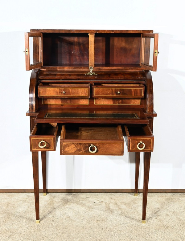 Petit Bureau Bonheur du Jour en Acajou, style Louis XVI/Directoire – Début XXe