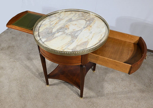 Mahogany Bouillotte Table, Louis XVI style – Late 19th century