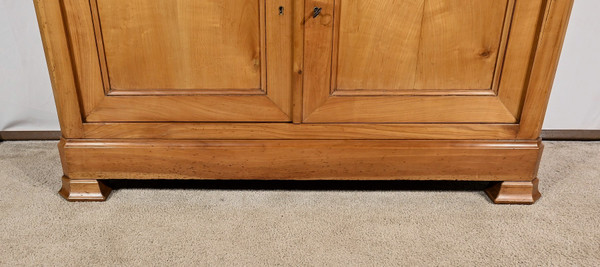 Small Buffet Two-body bookcase in solid cherry wood – 1900