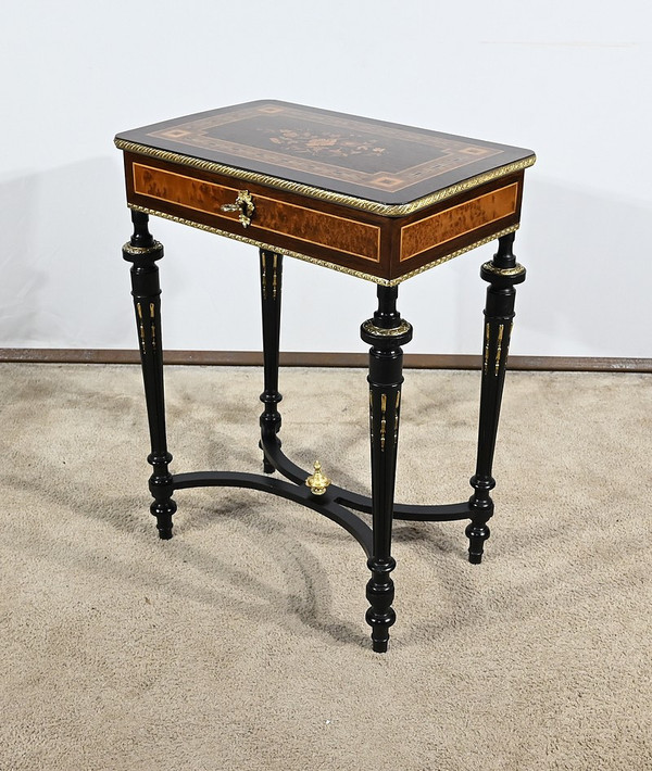 Small Louis XVI style living room table, Napoleon III period – Mid 19th century