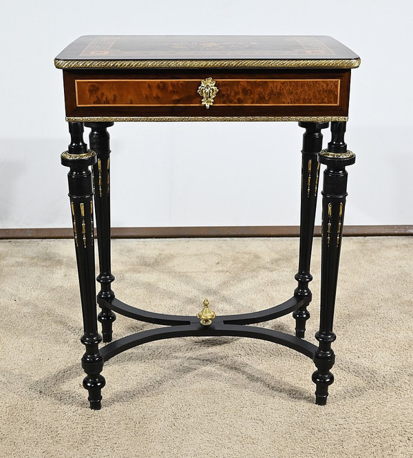 Small Louis XVI style living room table, Napoleon III period – Mid 19th century