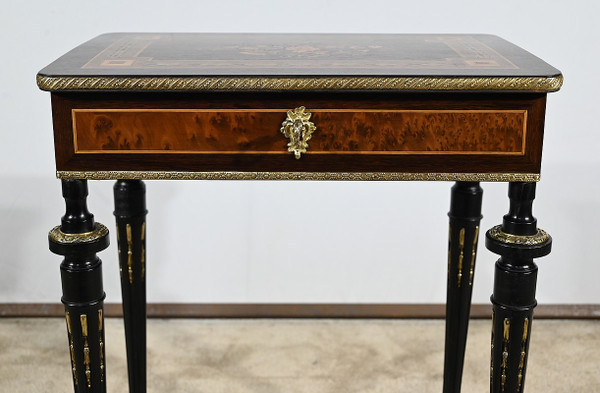 Small Louis XVI style living room table, Napoleon III period – Mid 19th century