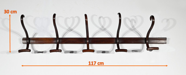 Cloakroom Coat Rack, J&J Kohn – Early 20th Century