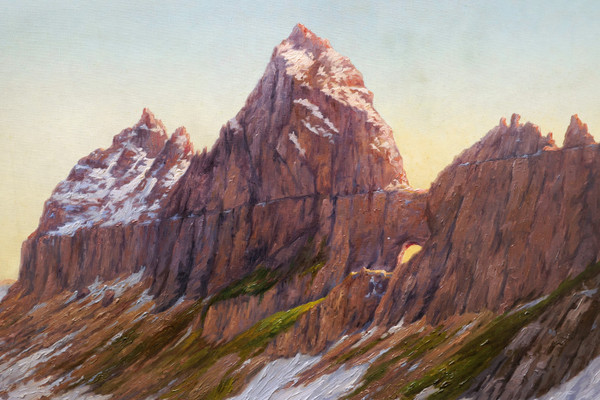 Elsa KÖBERLÉ, Idealized view of Gross Spannort in Switzerland