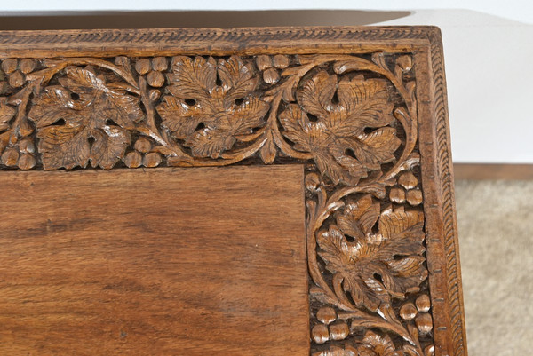 Oriental Folding Table in Exotic Wood – Early 20th Century