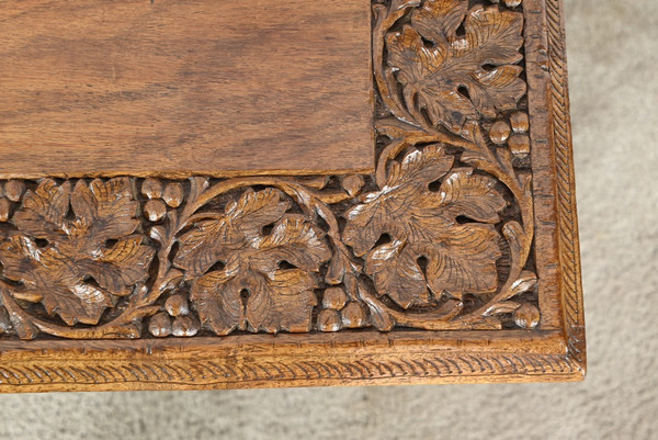 Oriental Folding Table in Exotic Wood – Early 20th Century