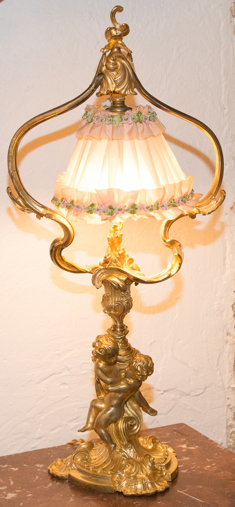 Living Room Lamp In Gilt Bronze Maurice Thibault Paris