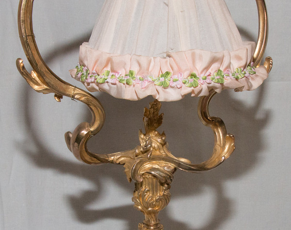 Living Room Lamp In Gilt Bronze Maurice Thibault Paris