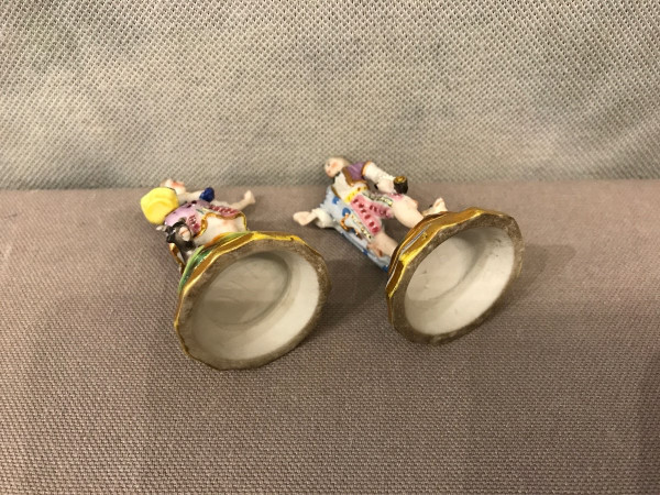 Two miniature porcelain subjects from the 19th century