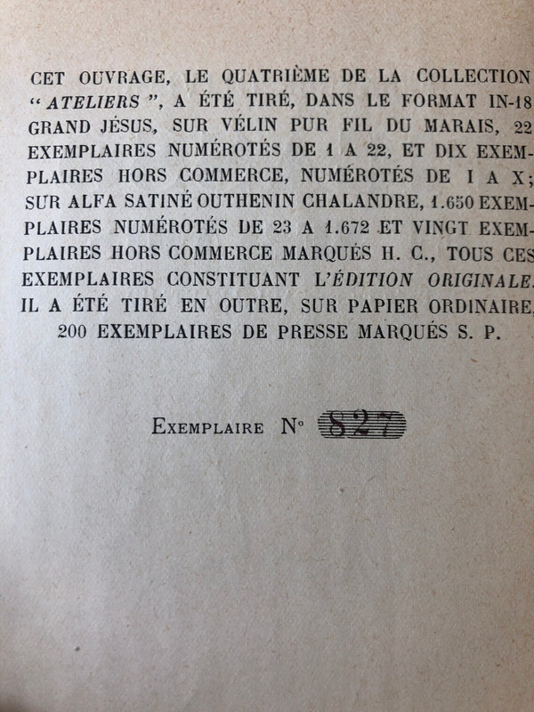 Picasso and his friends Fernande Olivier editions Chez Stock Paris original edition 1933 numbered