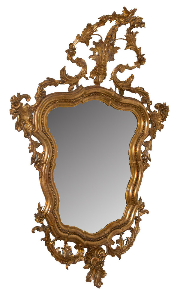 Mirror In Golden Wood Napoleon III Period