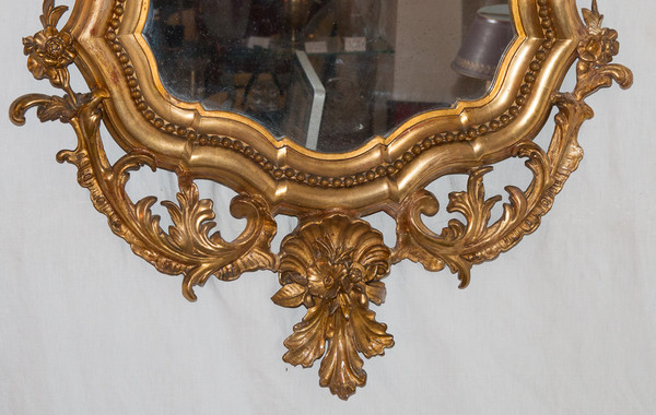 Mirror In Golden Wood Napoleon III Period