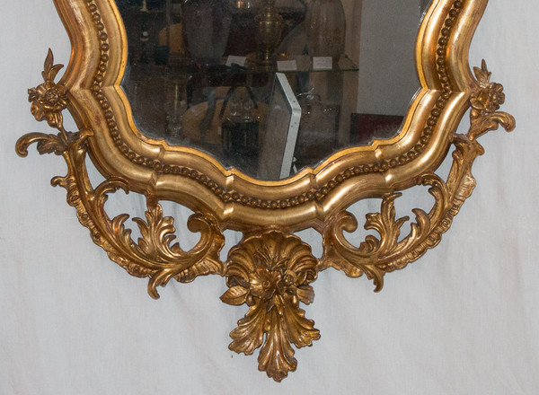 Mirror In Golden Wood Napoleon III Period