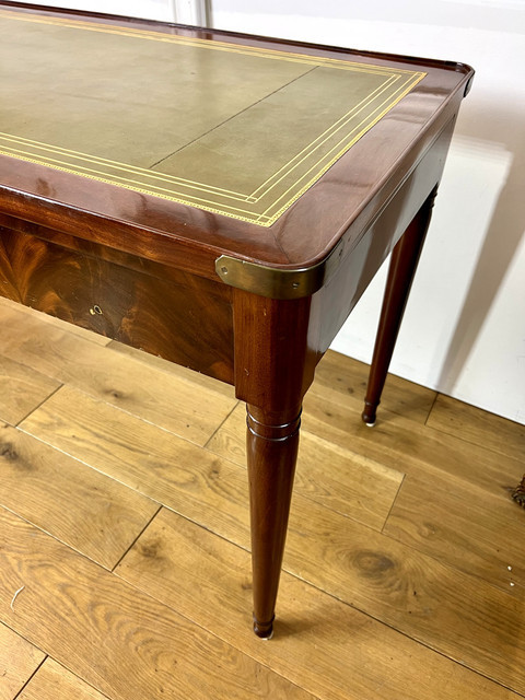 TABLE " TRIC TRAC " EPOQUE RESTAURATION 1820 EN ACAJOU DE CUBA / TABLE A JEUX